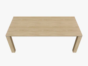 modern dining table 01 3D Model