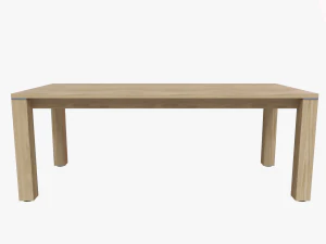 modern dining table 01 3D Model