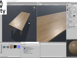 modern dining table 01 3D Model
