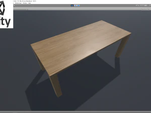 modern dining table 01 3D Model