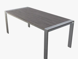 modern dining table 02 3D Model