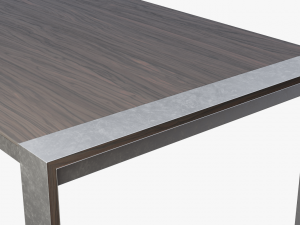 modern dining table 02 3D Model