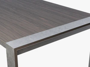 modern dining table 02 3D Model