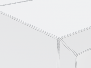 modern dining table 02 3D Model