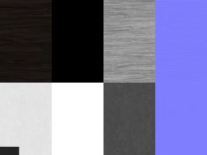 modern dining table 02 3D Model
