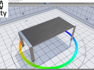 modern dining table 02 3D Model