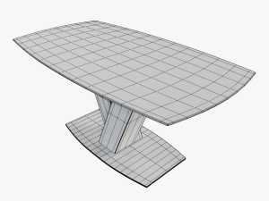 modern dining table 03 Modelo 3D