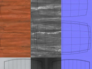 modern dining table 03 3D Model