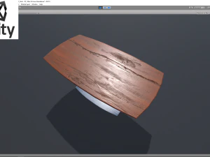 modern dining table 03 3D Model