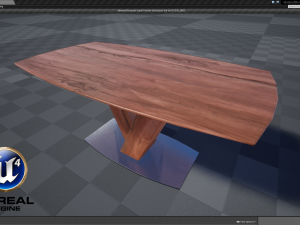 modern dining table 03 Modelo 3D