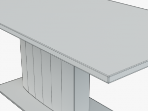 modern dining table 04 3D Model