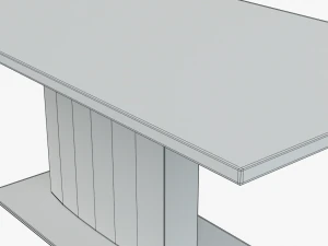 modern dining table 04 3D Model