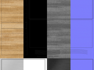 modern dining table 04 3D Model