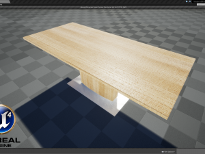 modern dining table 04 3D Model