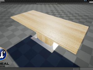 modern dining table 04 3D Model
