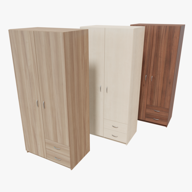 wardrobe 01 3D Model .c4d .max .obj .3ds .fbx .stl .blend 