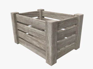 wooden crate 3D Model