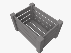 wooden crate 3D Model