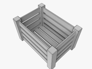 caisse en bois Modèle 3D
