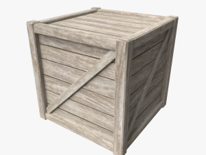 wooden box 3D Model