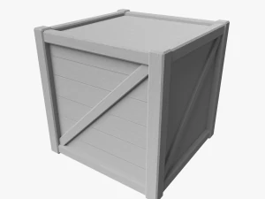 wooden box 3D Model