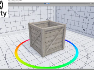 wooden box open 3D Model