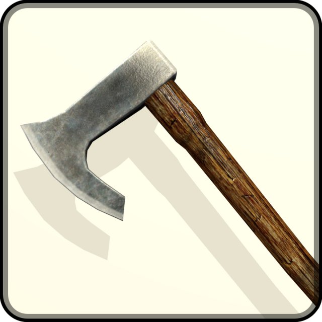battleaxe 3D Model .c4d .max .obj .3ds .fbx .stl .blend 
