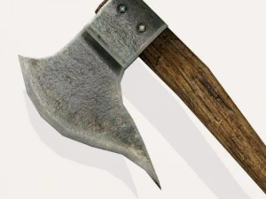 zabójca smoków z toporem bojowym Model 3D