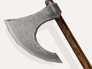 celtycki topór bojowy Model 3D