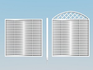 wooden fence modules 1 3D मॉडल