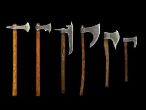 battle axe pack 3D Model