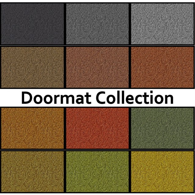 doormat collection 3D Model .c4d .max .obj .3ds .fbx .stl .blend 