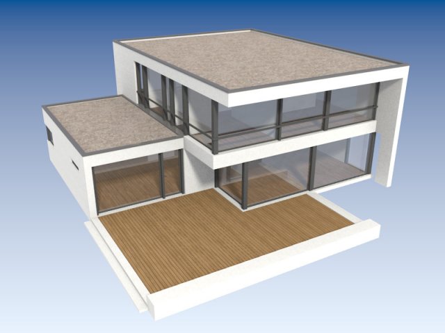 lcube house Model 3D .c4d .max .obj .3ds .fbx .stl .blend 