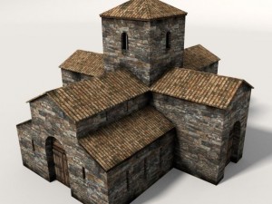 medieval church 3D Model