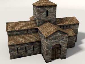 medieval church 3D Model