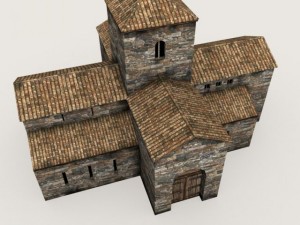 medieval church 3D Model
