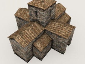 medieval church 3D Model