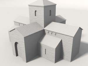 medieval church 3D Model
