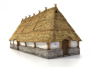 medieval longhouse 3D Model
