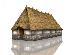 medieval longhouse Modèle 3D