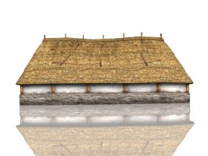 medieval longhouse Modèle 3D