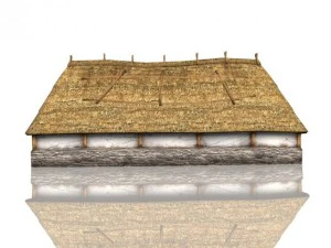 medieval longhouse 3D Model