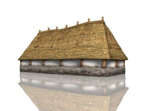 medieval longhouse 3D Model