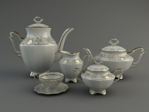 tea service 3D-Modell