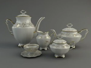 चाय सेवा 3D मॉडल