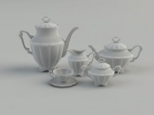 tea service 3D-Modell