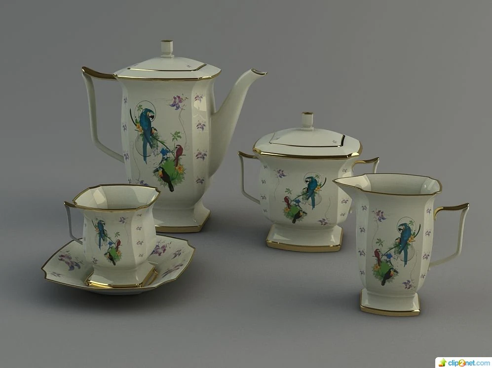 service &agrave; th&eacute; Modèle 3D .c4d .max .obj .3ds .fbx .stl .blend 