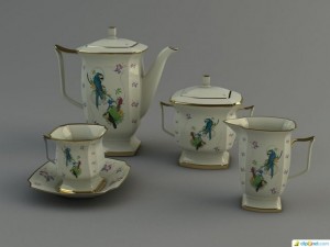 tea service 3D-Modell