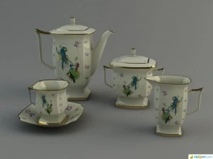 serviço de chá Modelo 3D