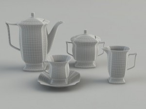 tea service Model 3D